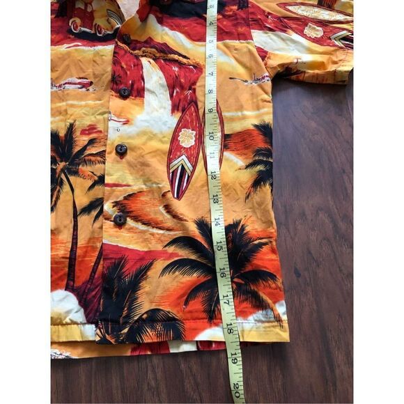 Royal Hawaiian creation orange summer shirt&short set made in Hawaii size 8 mont - Picture 6 of 10